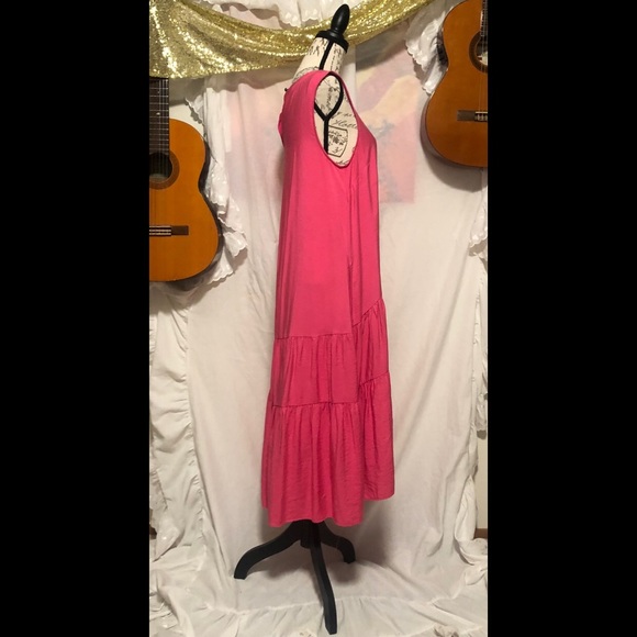 Pink midi maxi dress with Pockets by Maeve MP - Picture 2 of 10